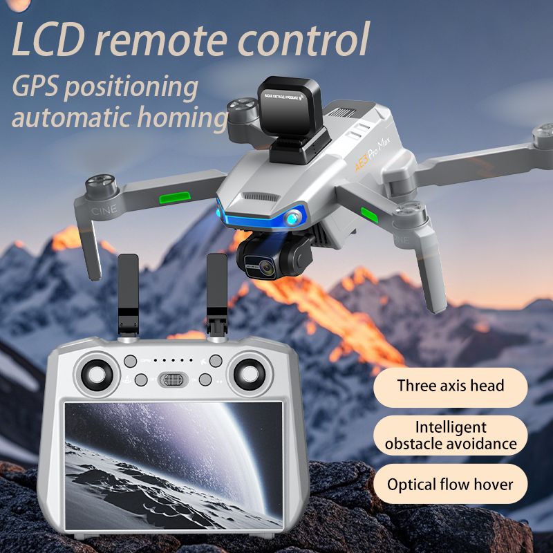 Rc Helicopter Charger - プロフェッショナルドローン,quadcopter rcおもちゃ,ae3 pro max,rc sc,lcd,gps,8kデュアルカメラ,wifi 5g,fpv,3軸ジンバル,新品