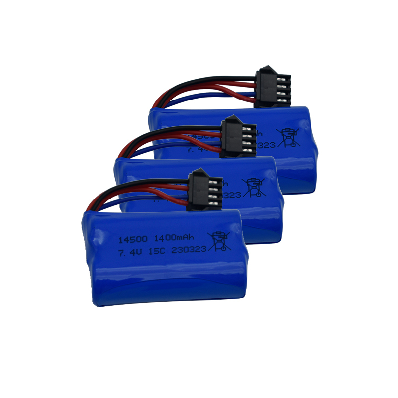 7.4V 1400mAh 14500 リチウムイオンバッテリ - Rc Helicopter Parts のレビューと価格