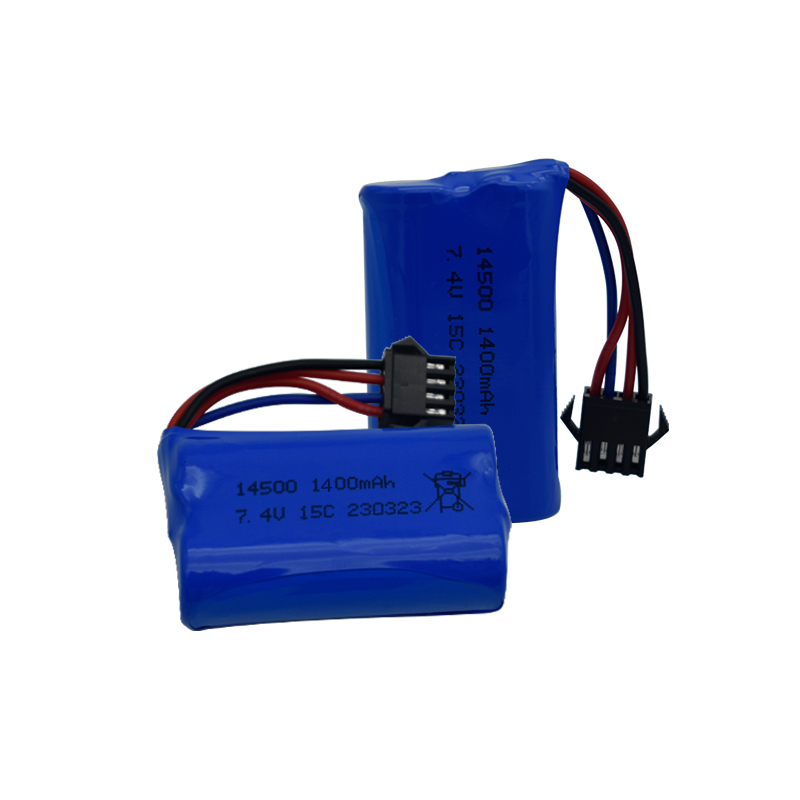 7.4V 1400mAh 14500 リチウムイオンバッテリ - Rc Helicopter Parts のレビューと価格