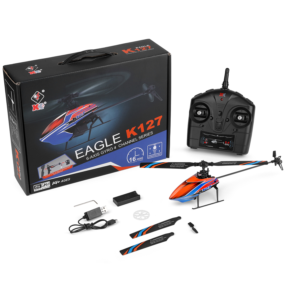 Wltoys xk K127 2.4グラム4CH 6-Aix - Rc Helicopter Nitro のレビューと価格