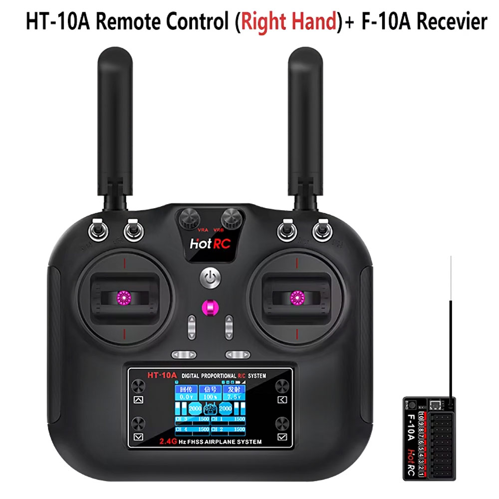 Hotrc HT-10A 2.4G 10CH送信機 F10A - Rc Helicopter Battery のレビューと価格