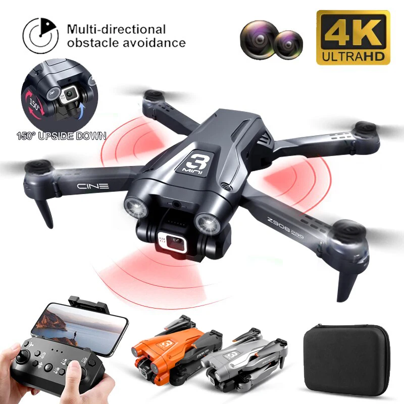 ミニドローン 4Kプロフェッショナルカメラ RC障害物回避ヘ - Rc Helicopter Charger のレビューと価格
