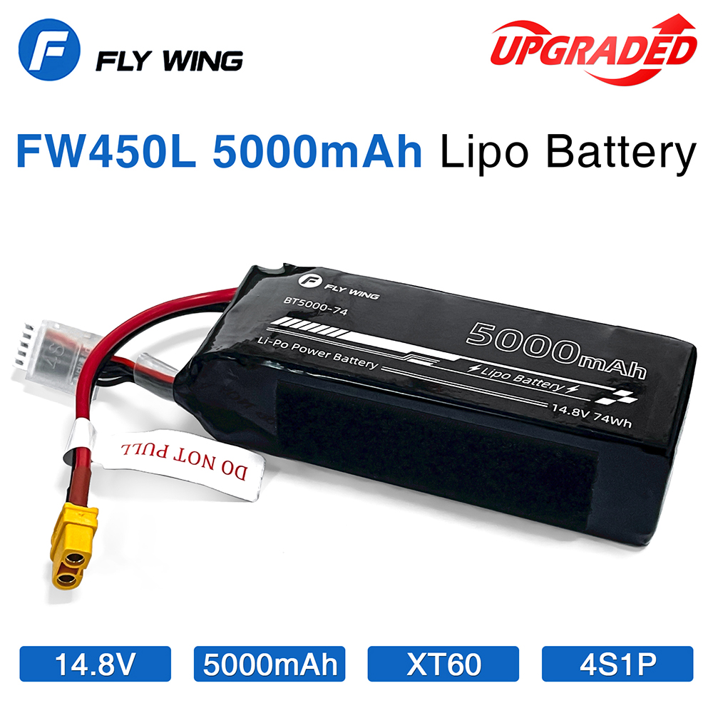 フライウィング-バッテリーfw450l,5000mah,4s - Rc Helicopter Bag のレビューと価格