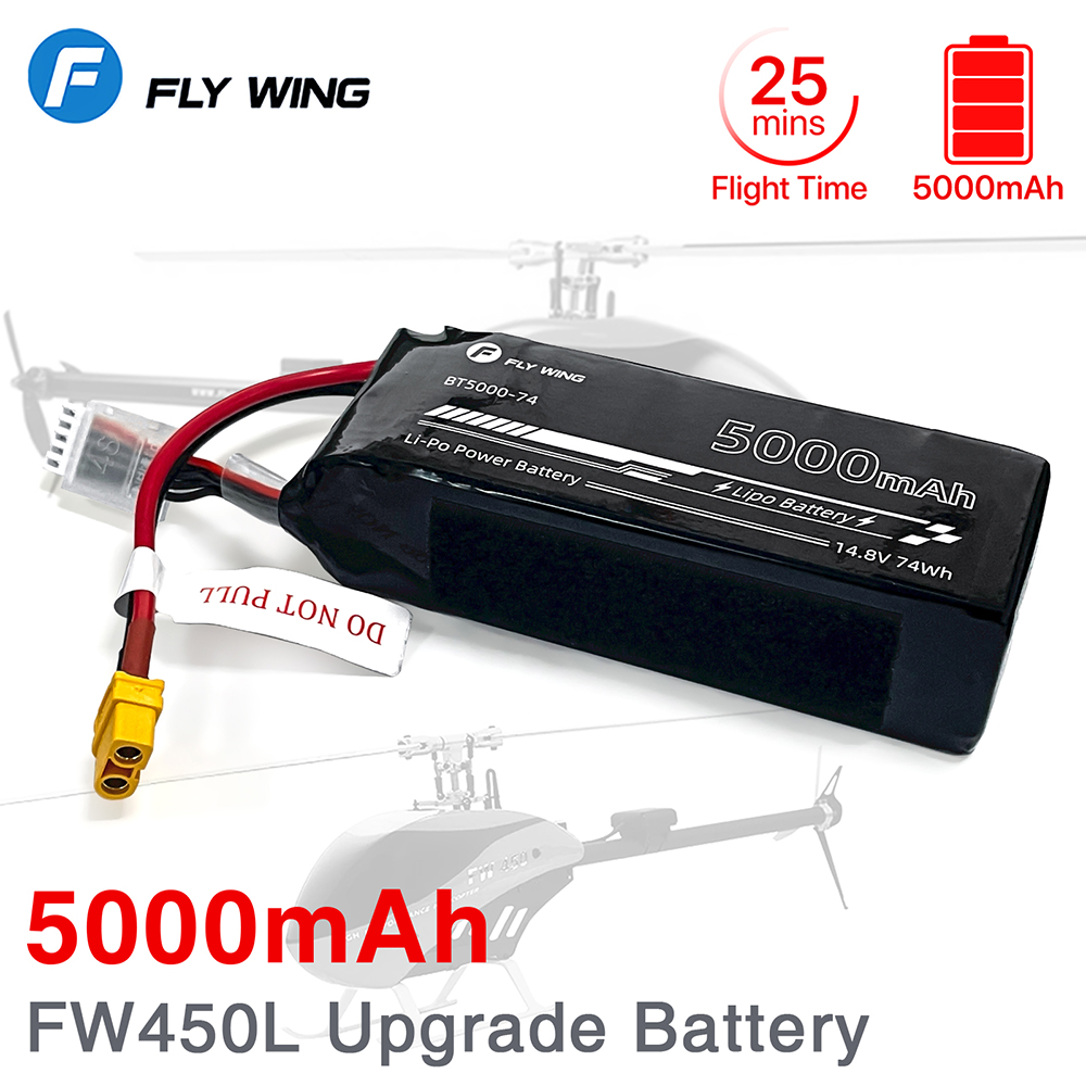 フライウィング-バッテリーfw450l,5000mah,4s - Rc Helicopter Bag のレビューと価格
