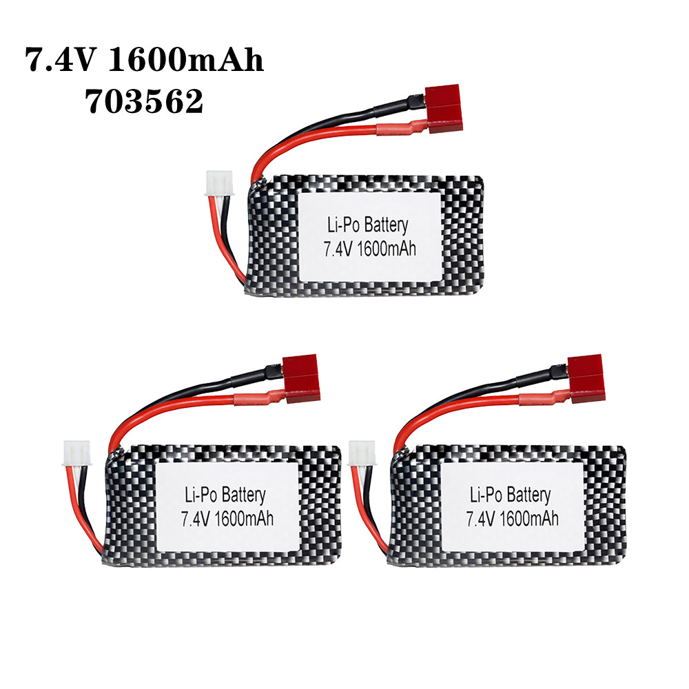1/2/3ピース/ロット7.4v 1600mah 70356 - Rc Helicopter Parts のレビューと価格